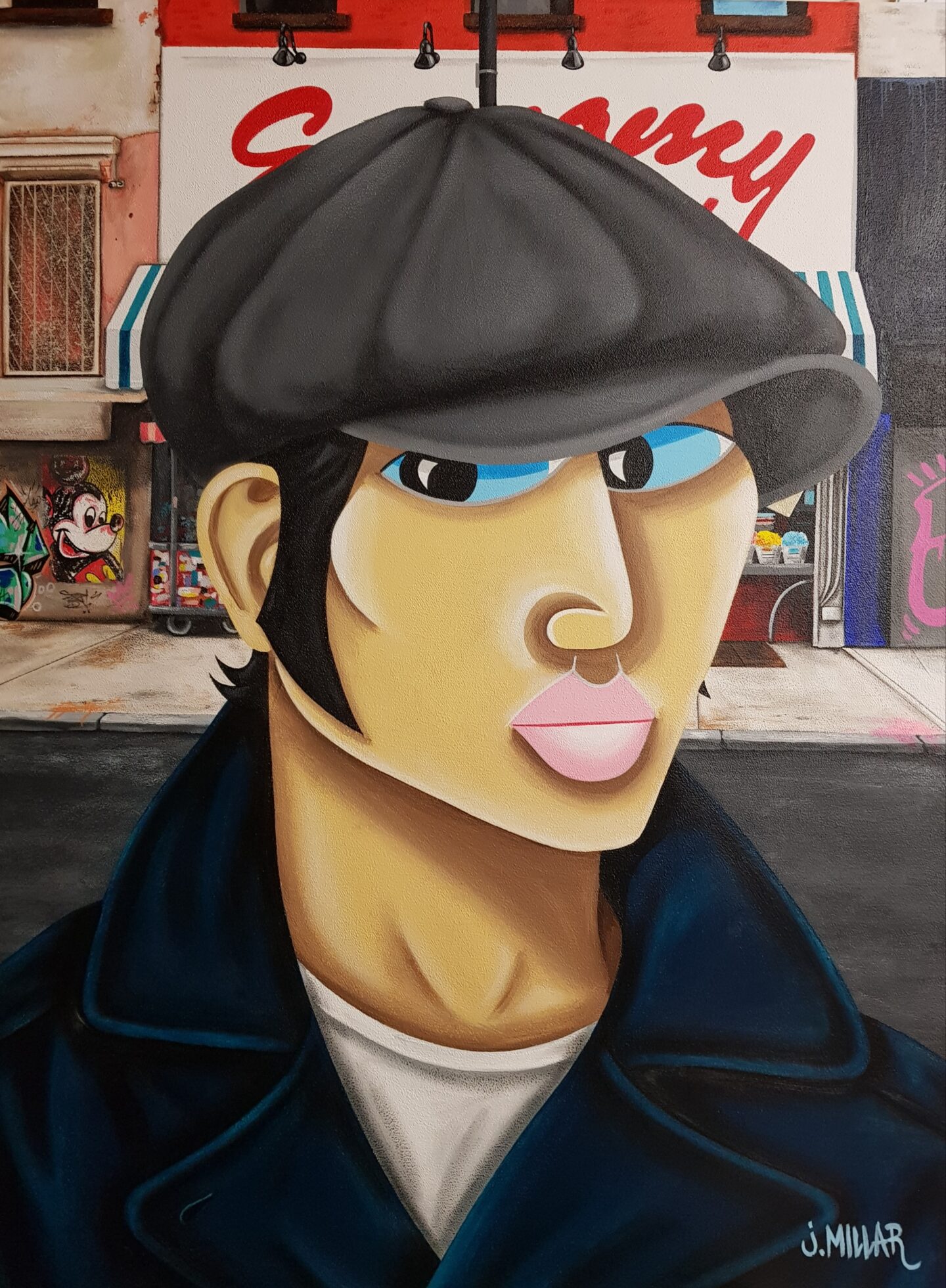 'Brooklyn Bill'
60x80 cms Acrylic on canvas