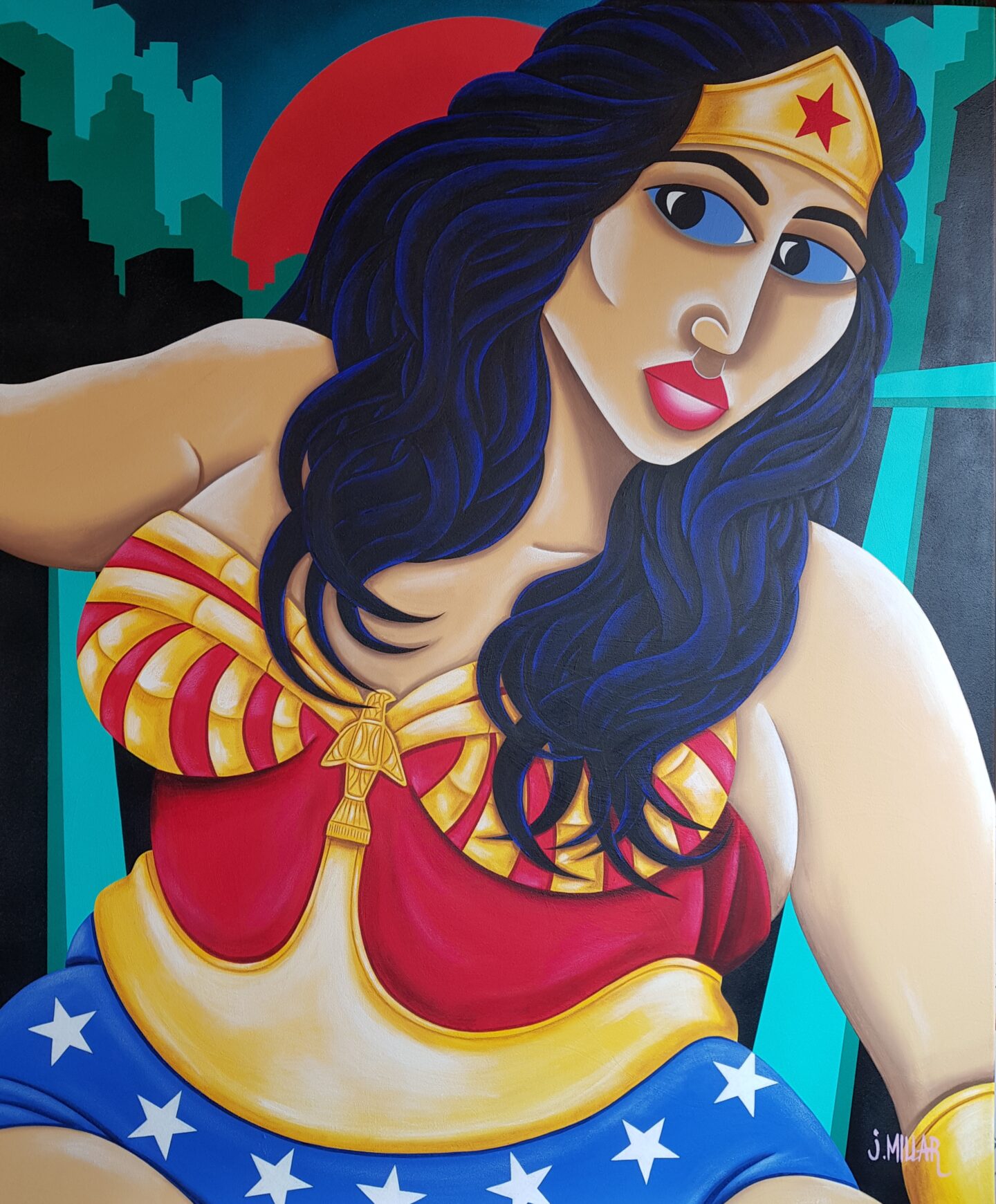 'Whole lotta (Wonder) Woman' 100x120 cms